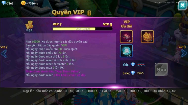 MÃ : #TTS5634 - S957 - TOP 18 - 3K8 SÁCH - PALKIA CỘNG HƯỞNG FULL SS HOOH DYNAMX DIANCIE BC CẶP CÁ BC NHIỀU PET HT