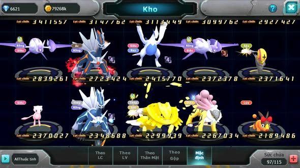 MÃ : #TTS5633 - S1335 - DIANCIE DYNAMAX TAPU FINI BC XERM BC RAYQUAZA UNVOA GIRATINA NHIỀU PET HT