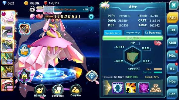 MÃ : #TTS5633 - S1335 - DIANCIE DYNAMAX TAPU FINI BC XERM BC RAYQUAZA UNVOA GIRATINA NHIỀU PET HT