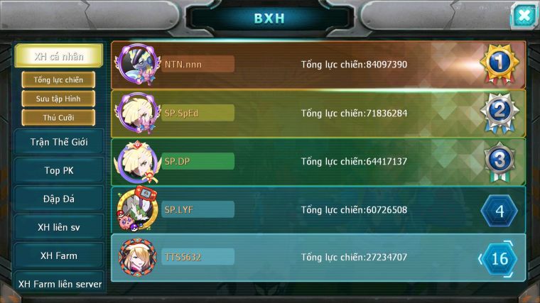 MÃ : #TTS5632 - S1759 - TOP16 - V14 HOOH CỘNG HƯỞNG DYNAMAX YVETAL THẦN GIÓ BC UNVOA DRAK HOOH