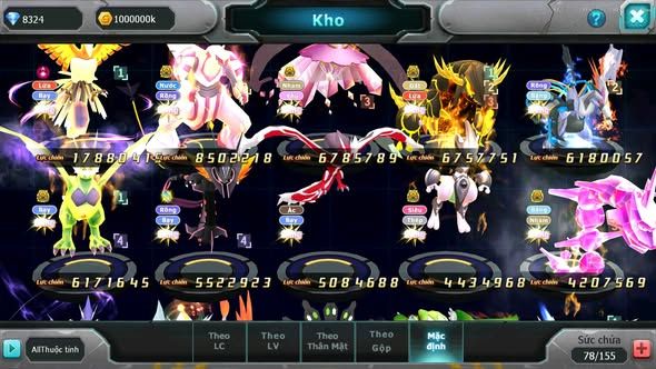 MÃ : #TTS5645 - S1361 - V12 - 570 SÁCH - HOOH DYNAMAX PALKIA BC DIANCIE BC QVLD BC RẮN BĂNG BC NVOA NHIỀU PET HT