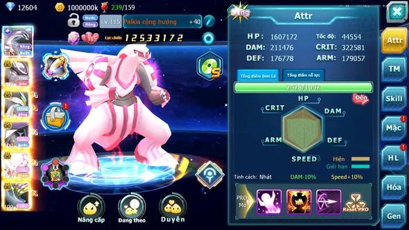 MÃ : #TTS5644 - S1359 - V12 - 12K KC - PALKIA CỘNG HƯỞNG MEW GIÁP BC WHITE BC TAPU FINI BC CẶP LATI BC QUÁ NGON LÀNH