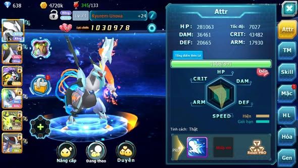 MÃ : #TTS5648 - S1847 - TOP32 - V9 - UNVOA LATI RAIKOU LUGIA NHIỀU PET HT