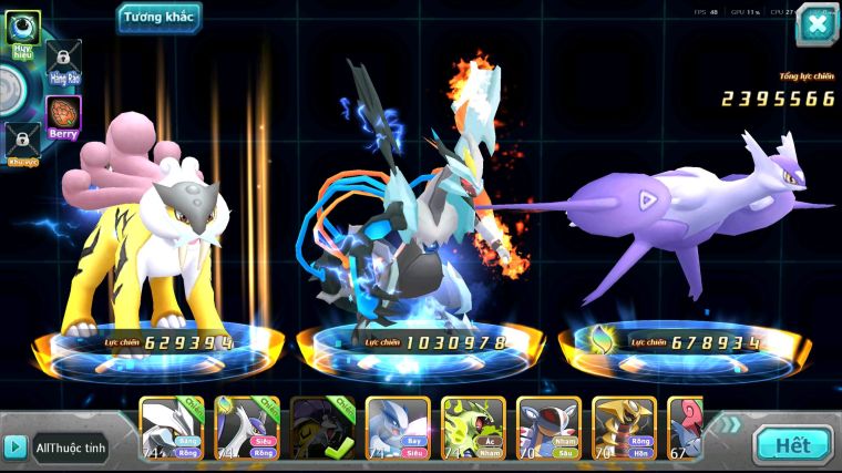 MÃ : #TTS5648 - S1847 - TOP32 - V9 - UNVOA LATI RAIKOU LUGIA NHIỀU PET HT