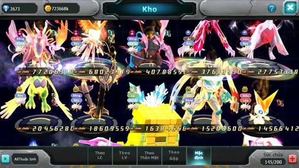 MÃ : #TTS5646 - S511 - TOP1-2 SV - TOP2 CHAM - V20 - WB - YVETAL - LUGIA - DIANCIE CỘNG HƯỞNG DYNAMAX UNVOA BÁ CHỦ NHIỀU PET BC