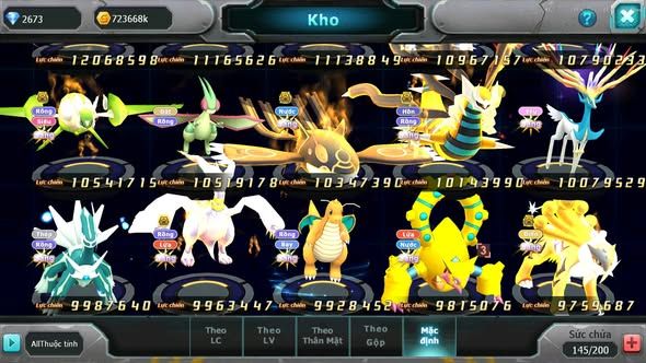 MÃ : #TTS5646 - S511 - TOP1-2 SV - TOP2 CHAM - V20 - WB - YVETAL - LUGIA - DIANCIE CỘNG HƯỞNG DYNAMAX UNVOA BÁ CHỦ NHIỀU PET BC