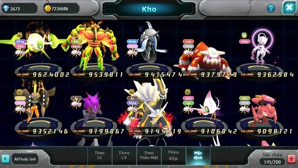 MÃ : #TTS5646 - S511 - TOP1-2 SV - TOP2 CHAM - V20 - WB - YVETAL - LUGIA - DIANCIE CỘNG HƯỞNG DYNAMAX UNVOA BÁ CHỦ NHIỀU PET BC