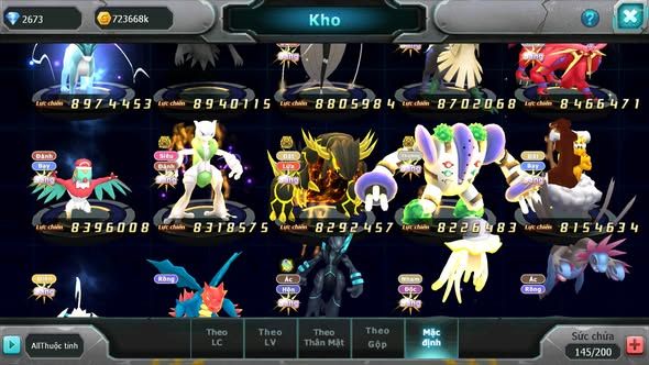 MÃ : #TTS5646 - S511 - TOP1-2 SV - TOP2 CHAM - V20 - WB - YVETAL - LUGIA - DIANCIE CỘNG HƯỞNG DYNAMAX UNVOA BÁ CHỦ NHIỀU PET BC