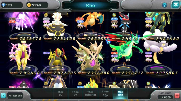 MÃ : #TTS5646 - S511 - TOP1-2 SV - TOP2 CHAM - V20 - WB - YVETAL - LUGIA - DIANCIE CỘNG HƯỞNG DYNAMAX UNVOA BÁ CHỦ NHIỀU PET BC