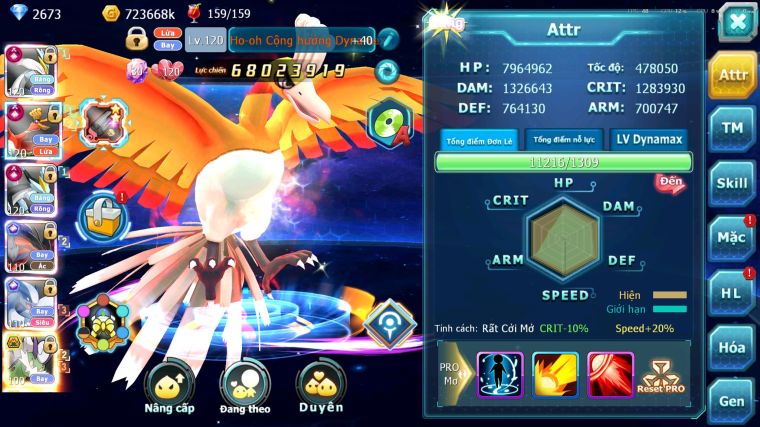 MÃ : #TTS5646 - S511 - TOP1-2 SV - TOP2 CHAM - V20 - WB - YVETAL - LUGIA - DIANCIE CỘNG HƯỞNG DYNAMAX UNVOA BÁ CHỦ NHIỀU PET BC