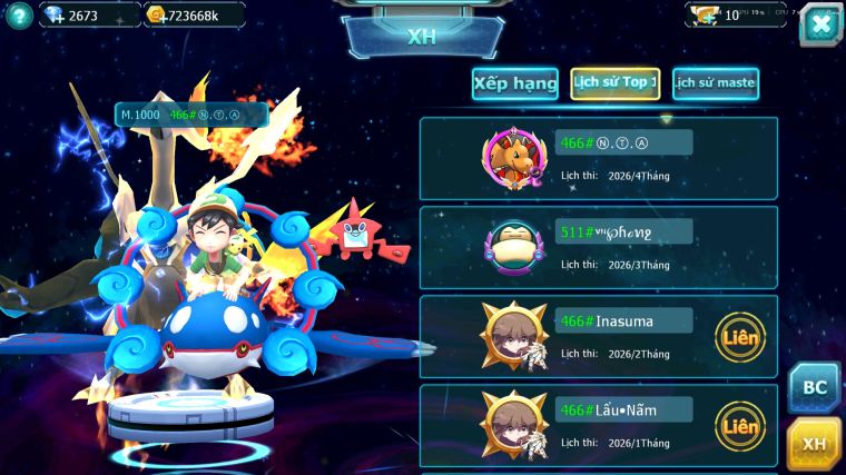 MÃ : #TTS5646 - S511 - TOP1-2 SV - TOP2 CHAM - V20 - WB - YVETAL - LUGIA - DIANCIE CỘNG HƯỞNG DYNAMAX UNVOA BÁ CHỦ NHIỀU PET BC