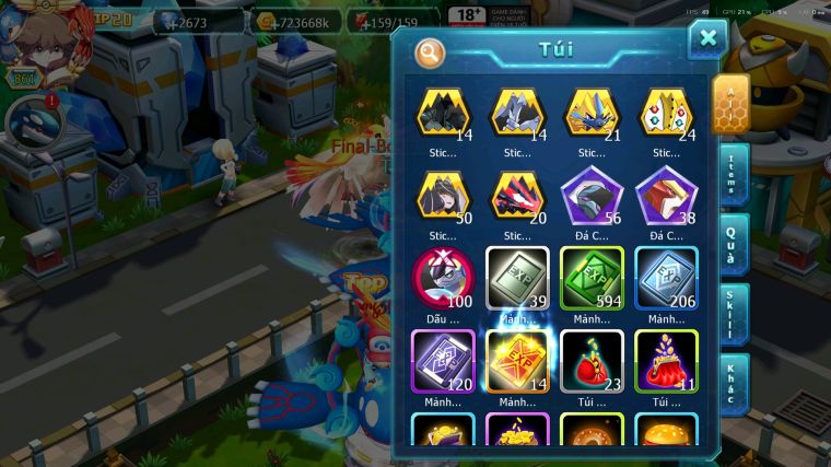 MÃ : #TTS5646 - S511 - TOP1-2 SV - TOP2 CHAM - V20 - WB - YVETAL - LUGIA - DIANCIE CỘNG HƯỞNG DYNAMAX UNVOA BÁ CHỦ NHIỀU PET BC