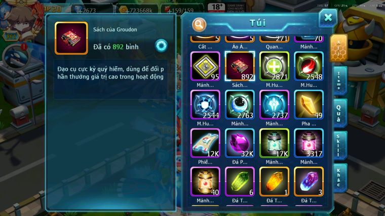 MÃ : #TTS5646 - S511 - TOP1-2 SV - TOP2 CHAM - V20 - WB - YVETAL - LUGIA - DIANCIE CỘNG HƯỞNG DYNAMAX UNVOA BÁ CHỦ NHIỀU PET BC