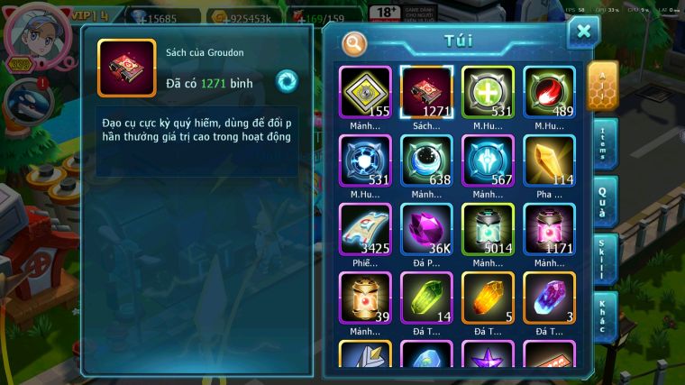 MÃ : #TTS5653 - S1439 - TOP21 - 1K2 SÁCH V14 - HOOH CỘNG HƯỞNG DYNAMAX LC KHỦNG MIRAIDON BÁ CHỦ YVETAL BC WB BC THẦN GIÓ