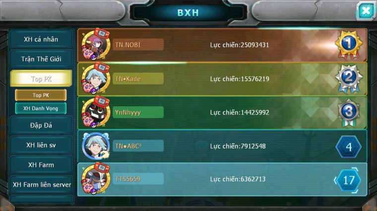 MÃ : #TTS5659 - S1795 - TOP 17 - V9 - UNVOA DRAK HOOH HOOH NHIỀU PET HT
