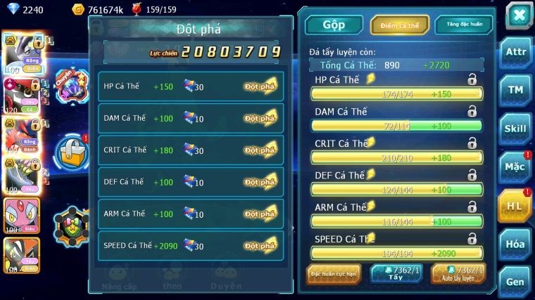 MÃ : #TTS5658 - S1758 - TOP 2PK - 3K SÁCH - V15 - CẶP RỒNG BÁ CHỦ BUILD CAO - TAPU BULU CỘNG HƯỞNG DYANAMX 2 TEAM HOT