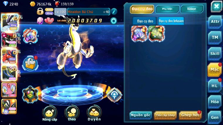 MÃ : #TTS5658 - S1758 - TOP 2PK - 3K SÁCH - V15 - CẶP RỒNG BÁ CHỦ BUILD CAO - TAPU BULU CỘNG HƯỞNG DYANAMX 2 TEAM HOT