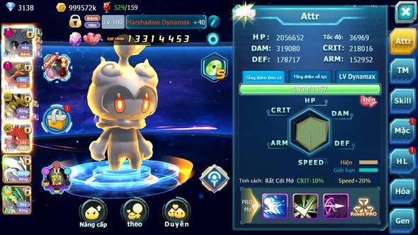 MÃ : #TTS5657 - S1419 - V10 - MASHADOW DYNAMAX HOOH DYNAMAX GIRATINA BC QVLD BC UNVOA CẶP LATI BC