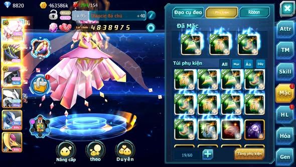 MÃ : #TTS5666 - S1799 - TOP5 ALL - V12 - 1K MẢNH DIANCIE DYNAMAX - TEAM YÊU BC UNVOA CẶP LATI LUGIA
