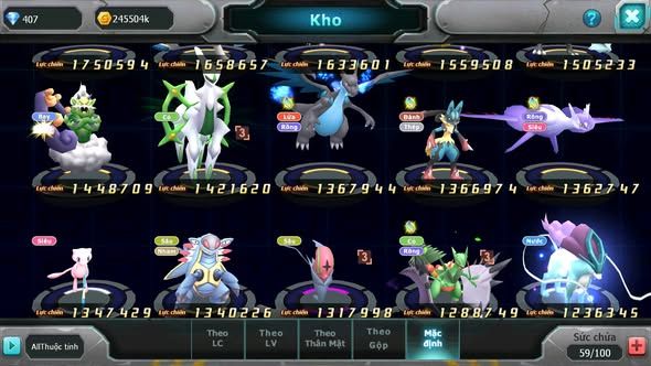 MÃ : #TTS5673 - S1688 - V6 - TEAM YÊU BÁ CHỦ GROUDON RAIKOU NHIỀU PET HT