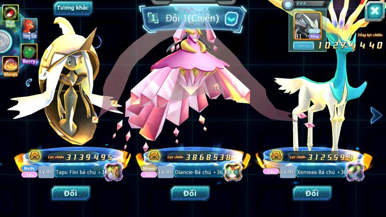 MÃ : #TTS5673 - S1688 - V6 - TEAM YÊU BÁ CHỦ GROUDON RAIKOU NHIỀU PET HT