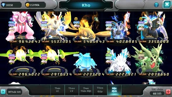 MÃ : #TTS5680 - S1710 - V12 - 10K KC - PALKIA CỘNG HƯỞNG UNVOA WB BC KYOGRE BC CẶP LATI BC