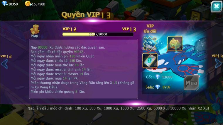 MÃ : #TTS5680 - S1710 - V12 - 10K KC - PALKIA CỘNG HƯỞNG UNVOA WB BC KYOGRE BC CẶP LATI BC