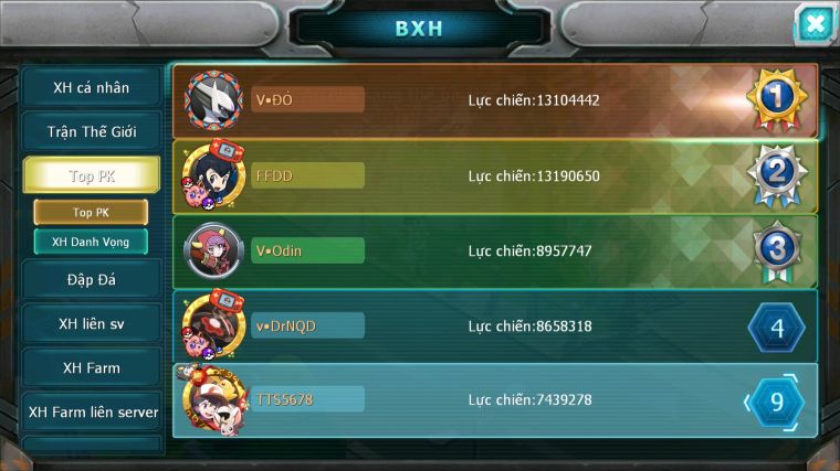 MÃ : #TTS5678 - S1820 - TOP9 - V9 - BTAA BÁ CHỦ DRAK HOOH JIRACHI ĐUA TOP NGON