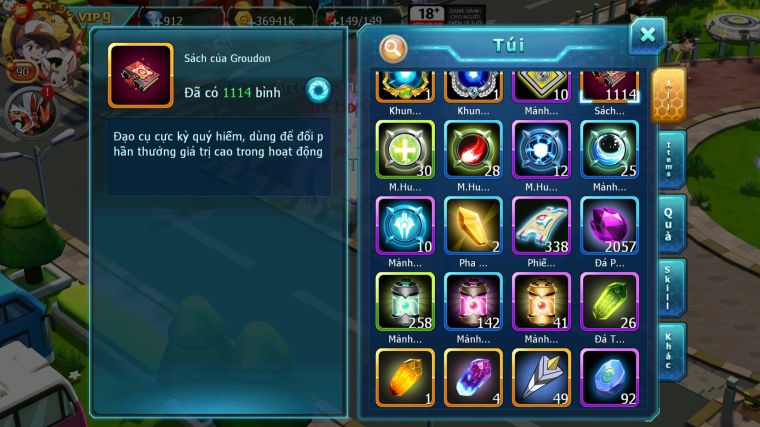 MÃ : #TTS5678 - S1820 - TOP9 - V9 - BTAA BÁ CHỦ DRAK HOOH JIRACHI ĐUA TOP NGON