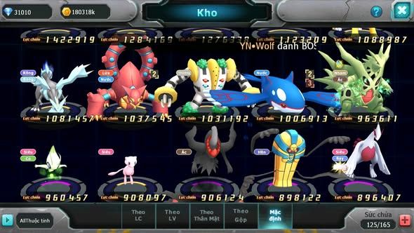 MÃ : #TTS5685 - S1852 - TOP1-2 ALL - V14 - 31K KC - 1K7 SÁCH - CẶP RỒNG BÁ CHỦ PALKIA BC UNVOA CẶP LATI ĐUA TOP NGON