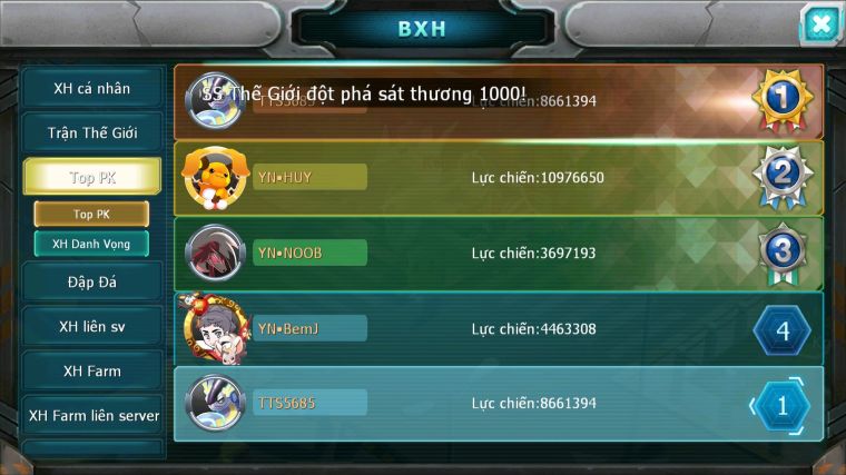MÃ : #TTS5685 - S1852 - TOP1-2 ALL - V14 - 31K KC - 1K7 SÁCH - CẶP RỒNG BÁ CHỦ PALKIA BC UNVOA CẶP LATI ĐUA TOP NGON