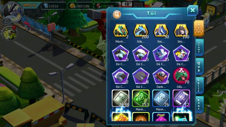 MÃ : #TTS5685 - S1852 - TOP1-2 ALL - V14 - 31K KC - 1K7 SÁCH - CẶP RỒNG BÁ CHỦ PALKIA BC UNVOA CẶP LATI ĐUA TOP NGON