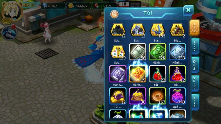 MÃ : #TTS5681 - S650 - TOP3 ALL CHAM - 3K1 SÁCH - 78K KC - HOOH - WB - DIANCIE - YVETAL - LUGIA CỘNG HƯỞNG MEGANEC NHIỀU PET HUYỀN THOẠI