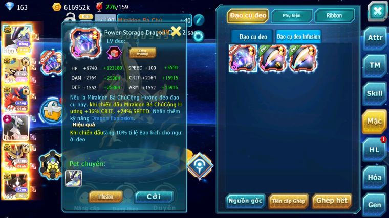 MÃ : #TTS5690 - S1734 - TOP2-3 V16 - CẶP RỒNG BÁ CHỦ CẶP CÚN BÁ CHỦ ARC THÉP CỘNG HƯỞNG DYNAMAX CẶP Z100