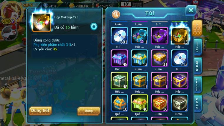 MÃ : #TTS5699 - S1440 - V9 - HOOH CỘNG HƯỞNG QUÁI VẬT LÒNG ĐẤT BÁ CHỦ UNVOA YVETAL THẦN GIÓ BC NHIỀU PET HT