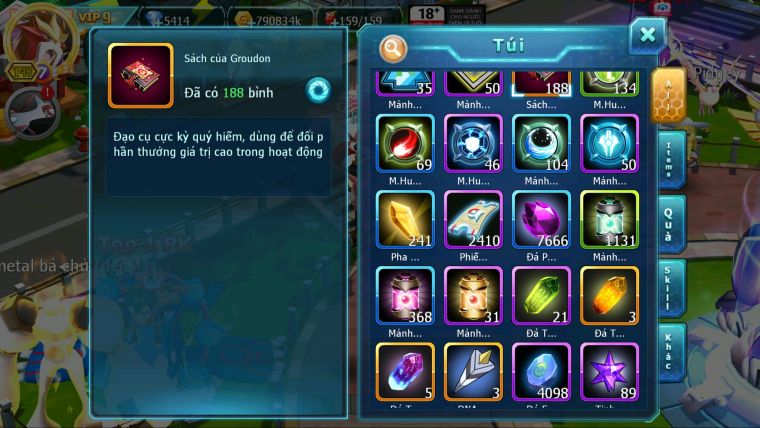 MÃ : #TTS5699 - S1440 - V9 - HOOH CỘNG HƯỞNG QUÁI VẬT LÒNG ĐẤT BÁ CHỦ UNVOA YVETAL THẦN GIÓ BC NHIỀU PET HT