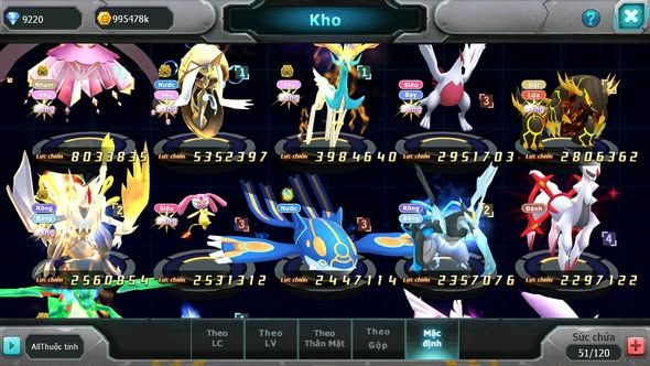 MÃ : #TTS5696 - S1202 - V5 - DIANCIE BÁ CHỦ TAPU FINI BÁ CHỦ XERM BÁ CHỦ LUGIA QVLD WHITE BÁ CHỦ NHIỀU PET HT