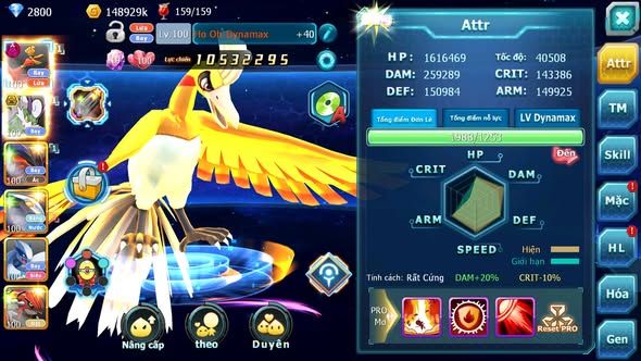 MÃ : #TTS5703 - S1543 - V8 - HOOH DYNAMAX THẦN GIÓ BC YVETAL QVBC NHIỀU PET HT