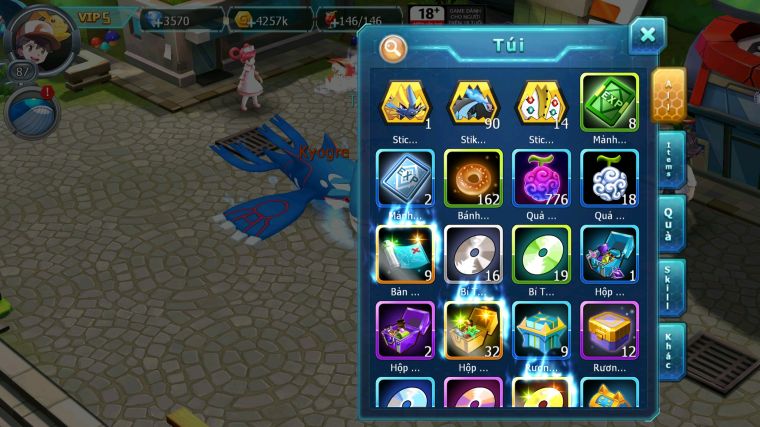 MÃ : #TTS5702 - S1813 - TOP 19 - 858 SÁCH - UNVOA MES KYOGRE CẶP LATI AMDLO ĐUA TOP NGON