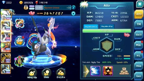 MÃ : #TTS5714 - S1813 - TOP 10 - V13  UNVOA WHITE BC CẶP LATI BÁ CHỦ BLACK HOOH GIRATINA
