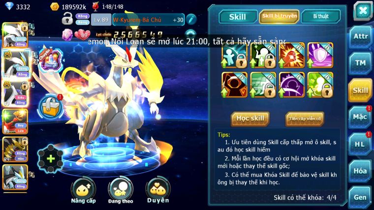 MÃ : #TTS5714 - S1813 - TOP 10 - V13  UNVOA WHITE BC CẶP LATI BÁ CHỦ BLACK HOOH GIRATINA