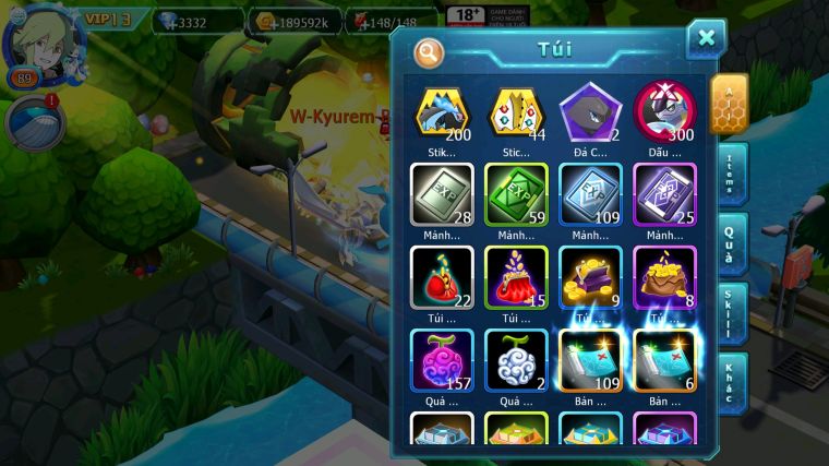 MÃ : #TTS5714 - S1813 - TOP 10 - V13  UNVOA WHITE BC CẶP LATI BÁ CHỦ BLACK HOOH GIRATINA