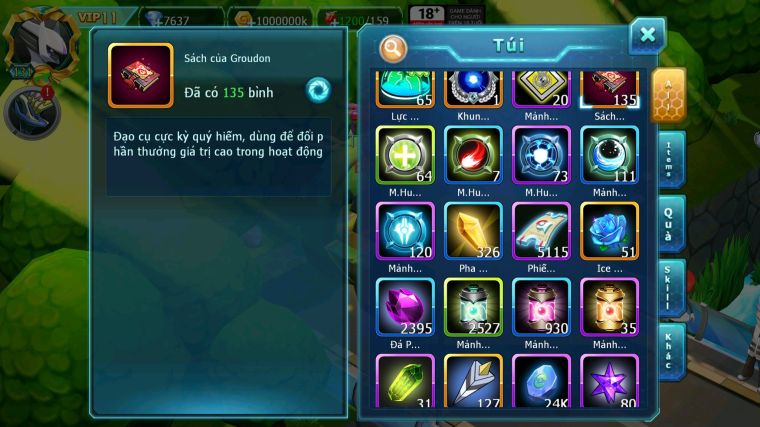 MÃ : #TTS5711 - S1296 - V11 - BTAA BÁ CHỦ UNVOA ZOROA BC MES HOOH RAYQUAZA NHIỀU PET HT