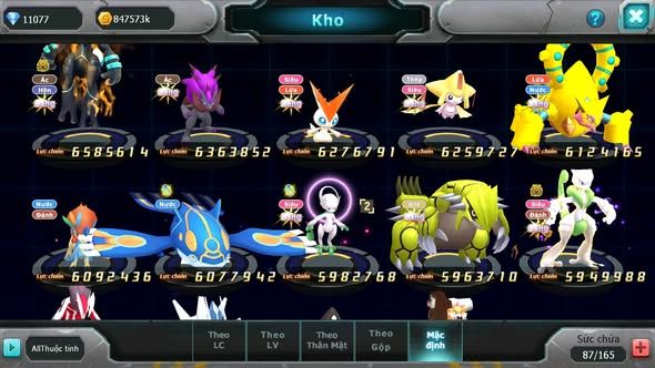 MÃ : #TTS5719 - S968 - TOP 14 - V14 - 11K KC - 5K MT - HOOH CH DYNAMAX CẶP VUA KIẾM KHIÊN DIANCIE BC DYNAMAX NHIỀU PET BC
