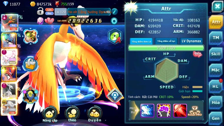 MÃ : #TTS5719 - S968 - TOP 14 - V14 - 11K KC - 5K MT - HOOH CH DYNAMAX CẶP VUA KIẾM KHIÊN DIANCIE BC DYNAMAX NHIỀU PET BC