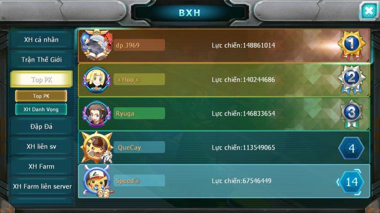 MÃ : #TTS5719 - S968 - TOP 14 - V14 - 11K KC - 5K MT - HOOH CH DYNAMAX CẶP VUA KIẾM KHIÊN DIANCIE BC DYNAMAX NHIỀU PET BC
