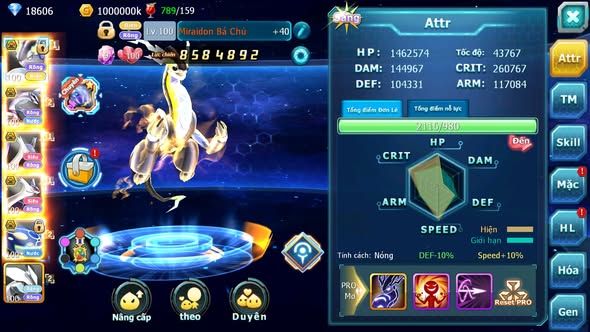 MÃ : #TTS5723 - S1728 - TOP41 - V14 - MIRAIDON BÁ CHỦ PALKIA BÁ CHỦ CẶP LATI BC KYOGRE BC NHIỀU PET HT