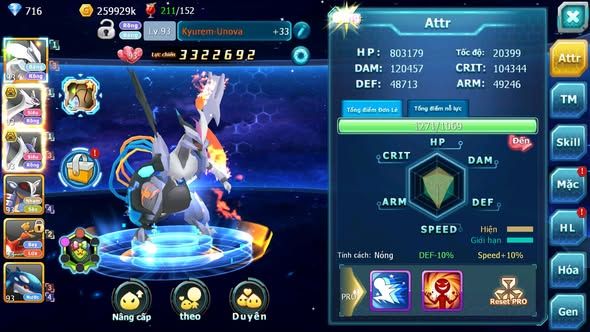 MÃ : #TTS5730 - S1791 - UNVOA CẶP LATI BÁ CHỦ KYOGRE AMDLO