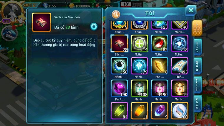 MÃ : #TTS5728 - S1024 - TOP 18 - V12 - PALKIA CỘNG HƯỞNG WHITE CỘNG HƯỞNG CẶP CÁ BC NHIỀU PET BC