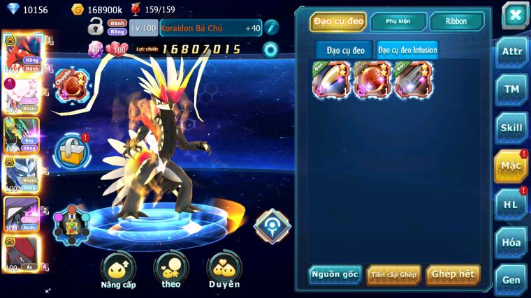 MÃ : #TTS5727 - S1607 - TOP 33 - V14 - KORAIDON BÁ CHỦ DIANCIE DYNAMAX CẶP LATI BC NHIỀU PET HT